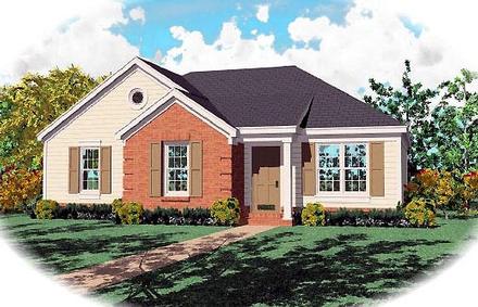 Ranch Elevation of Plan 46349