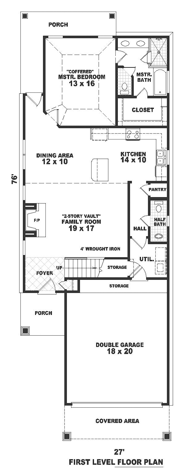 Colonial Narrow Lot Level One of Plan 46370