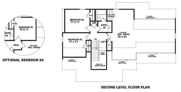 Ranch Level Two of Plan 46376