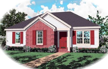 House Plan 46379 Elevation