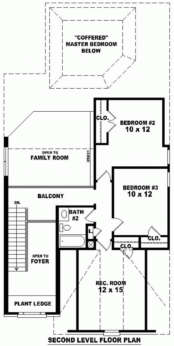 Narrow Lot Traditional Level Two of Plan 46381