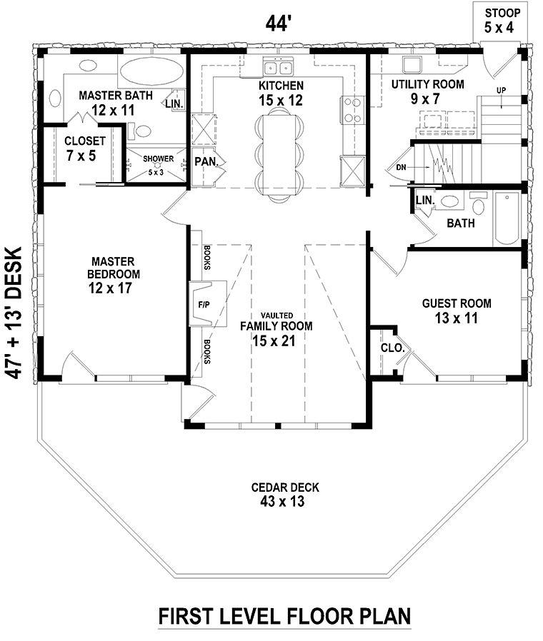 Contemporary Level One of Plan 46410