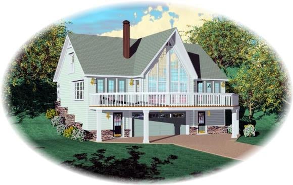 House Plan 46410 Elevation