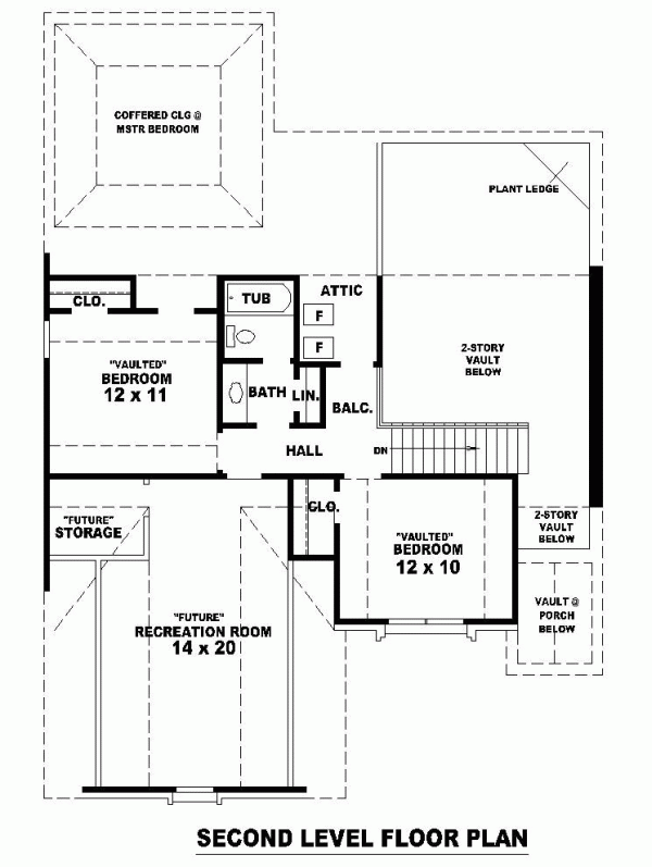 Narrow Lot Traditional Level Two of Plan 46411