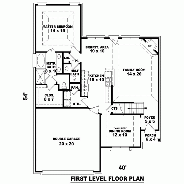 Narrow Lot Level One of Plan 46412
