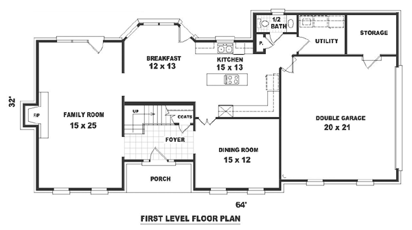 Traditional Level One of Plan 46421