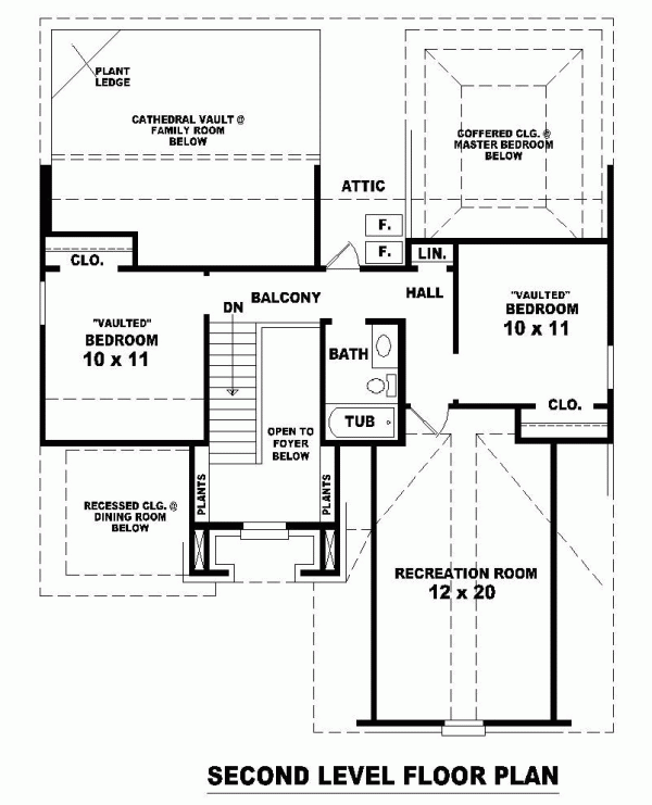 Narrow Lot Traditional Level Two of Plan 46424