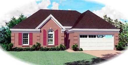 One-Story Traditional Elevation of Plan 46429