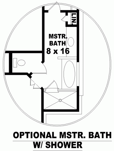 European Narrow Lot One-Story Alternate Level One of Plan 46431
