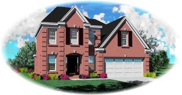 House Plan 46436 Elevation