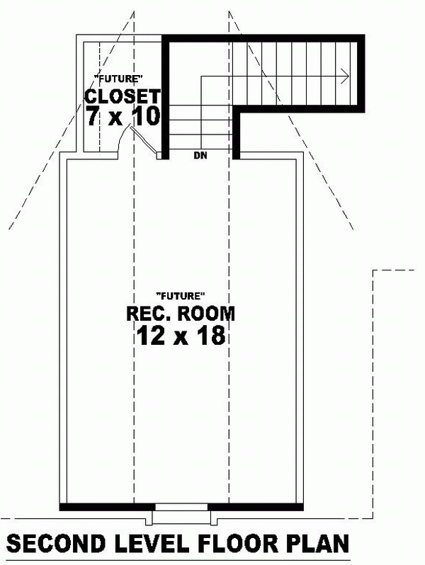 One-Story Traditional Level Two of Plan 46441