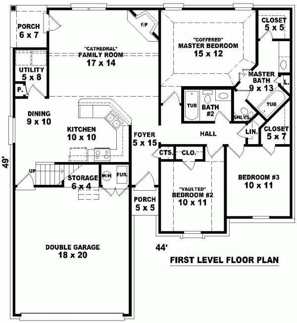 Traditional Level One of Plan 46459