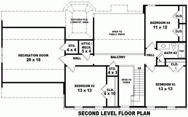 Colonial Level Two of Plan 46464
