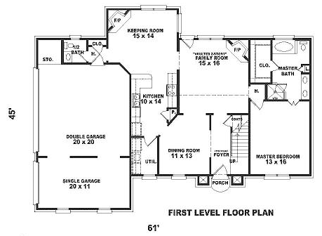 Traditional Level One of Plan 46467