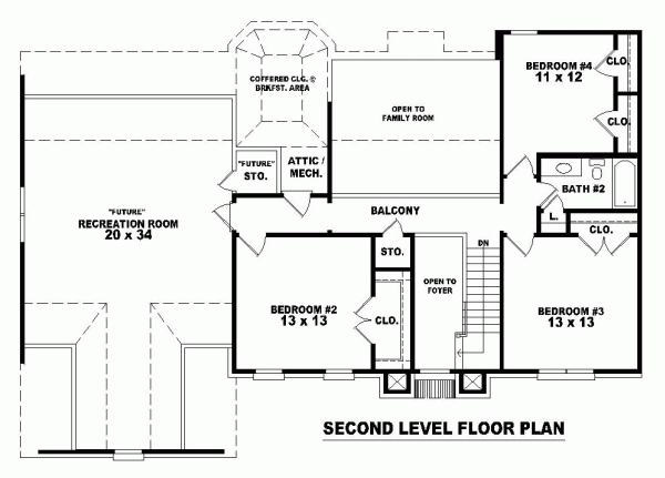Tudor Level Two of Plan 46470