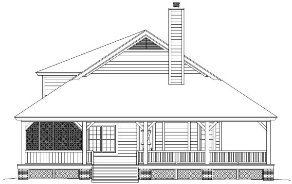 Country Plan with 2207 Sq. Ft., 3 Bedrooms, 3 Bathrooms, 2 Car Garage Picture 2