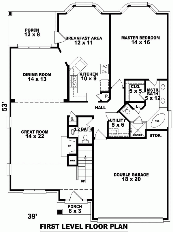 Narrow Lot Traditional Level One of Plan 46481