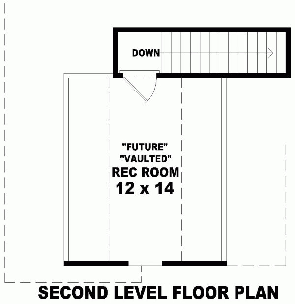 One-Story Traditional Level Two of Plan 46482