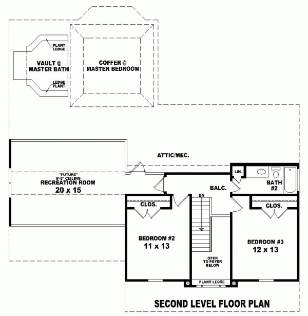 Colonial Level Two of Plan 46486