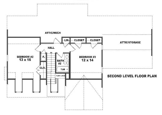 Cape Cod Level Two of Plan 46488