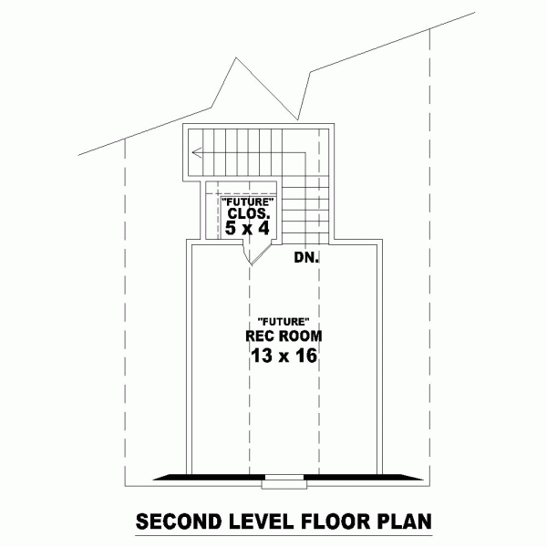 One-Story Level Two of Plan 46490