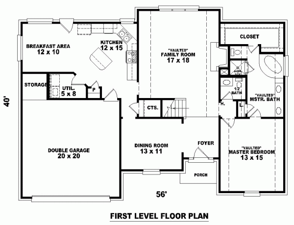 Traditional Level One of Plan 46502