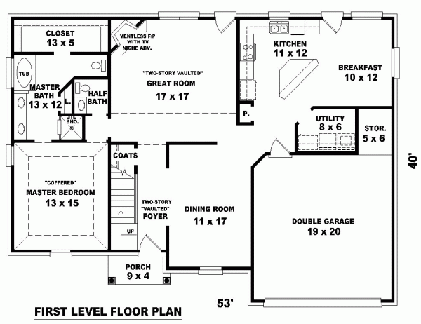 Traditional Level One of Plan 46505