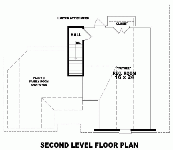 European One-Story Level Two of Plan 46509