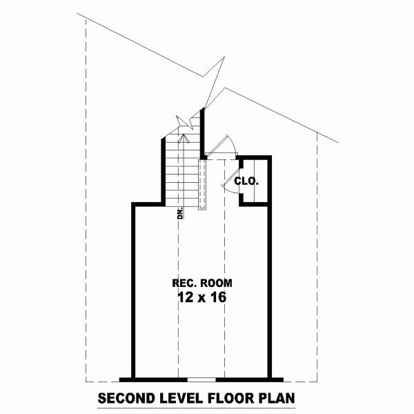 Narrow Lot Traditional Level Two of Plan 46510