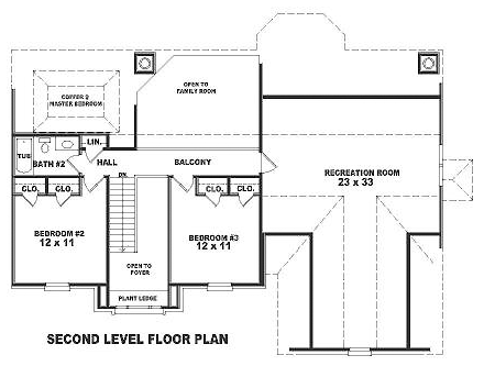 Traditional Level Two of Plan 46512