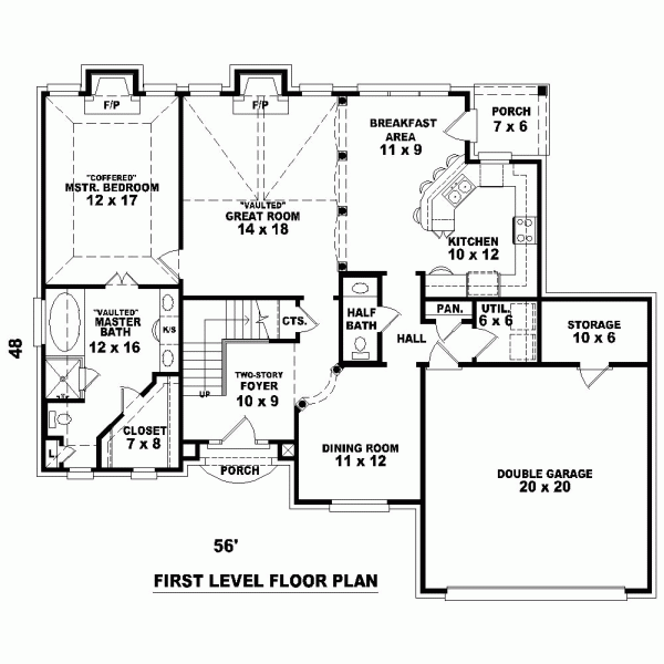 Traditional Level One of Plan 46513