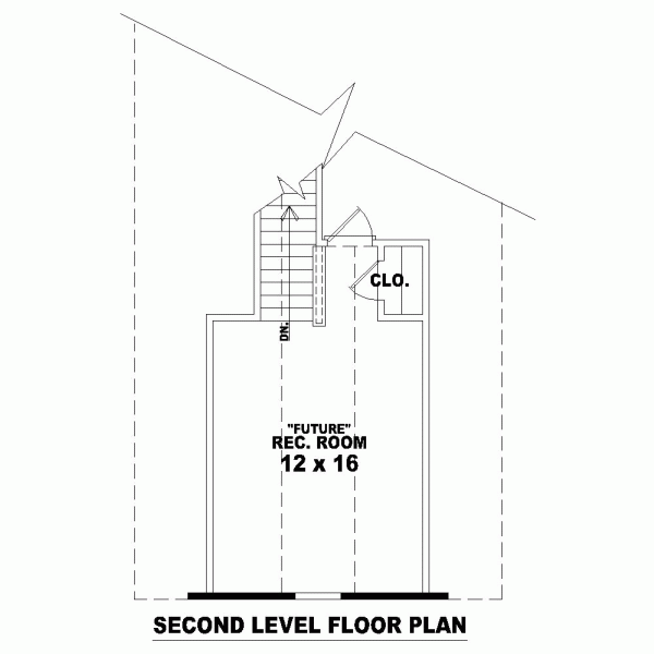 Narrow Lot One-Story Level Two of Plan 46515