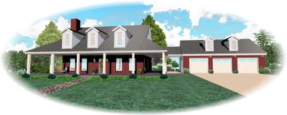 House Plan 46523 Elevation