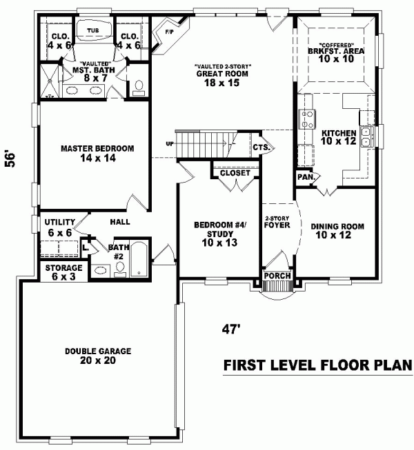 Tudor Level One of Plan 46541