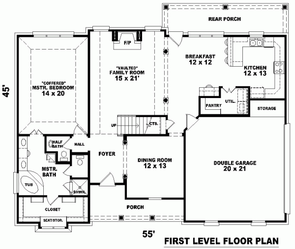 Traditional Level One of Plan 46543