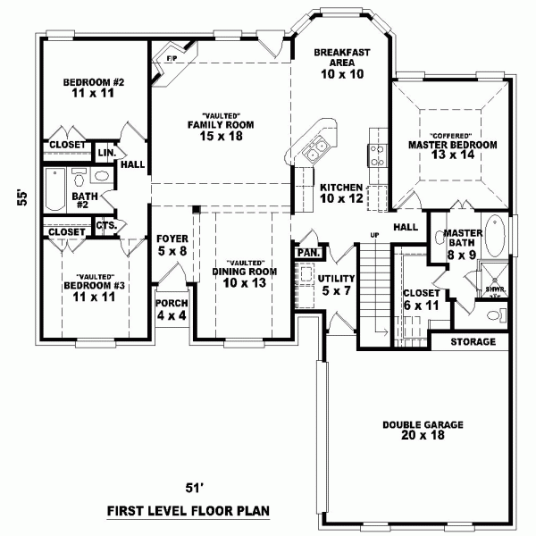 Traditional Level One of Plan 46544