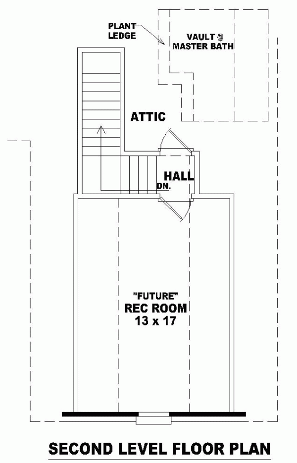 One-Story Traditional Level Two of Plan 46545
