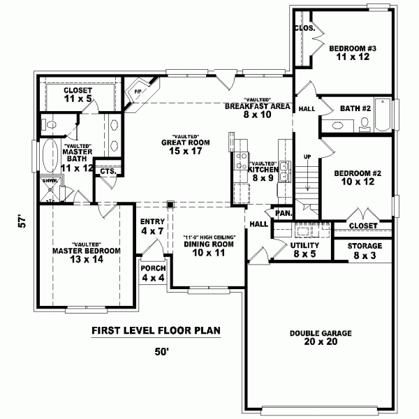 Traditional Level One of Plan 46546