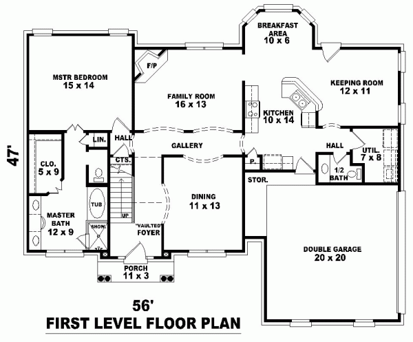 Colonial Level One of Plan 46552