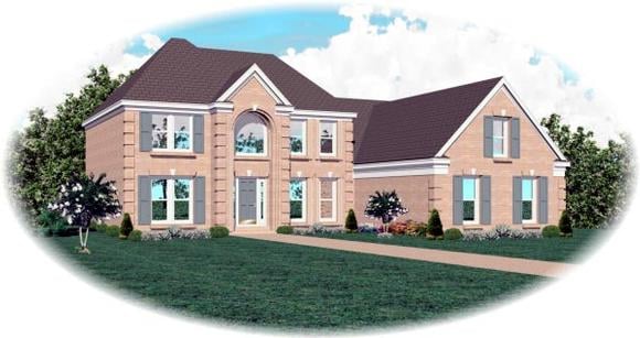 House Plan 46554 Elevation