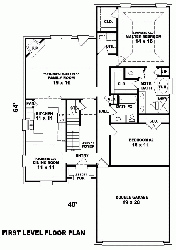 Narrow Lot Traditional Level One of Plan 46562