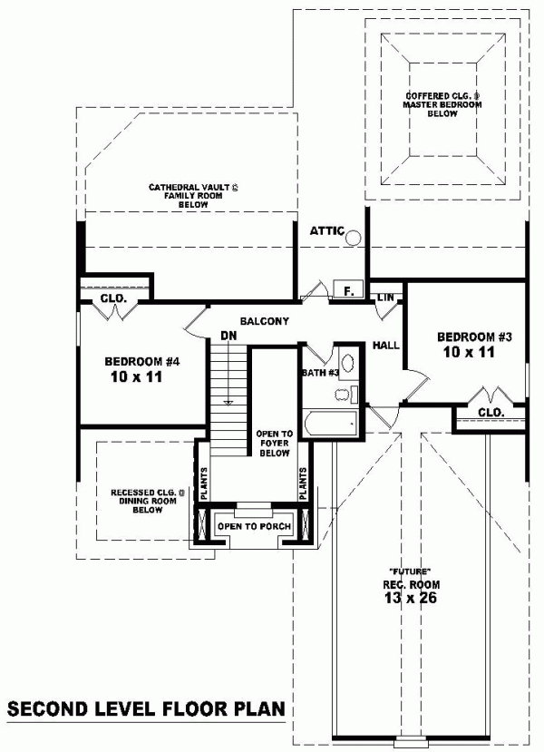 Narrow Lot Traditional Level Two of Plan 46562