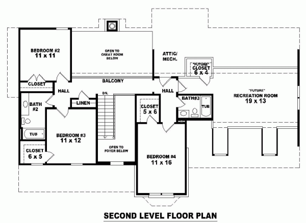 Traditional Level Two of Plan 46568