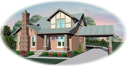 Craftsman Elevation of Plan 46578