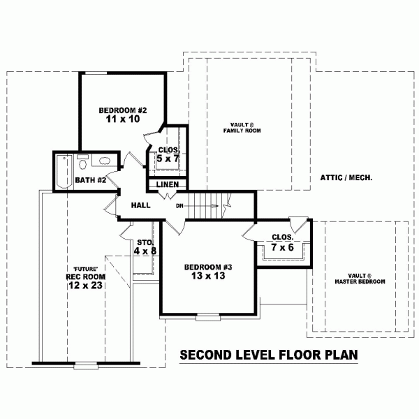 Traditional Level Two of Plan 46580