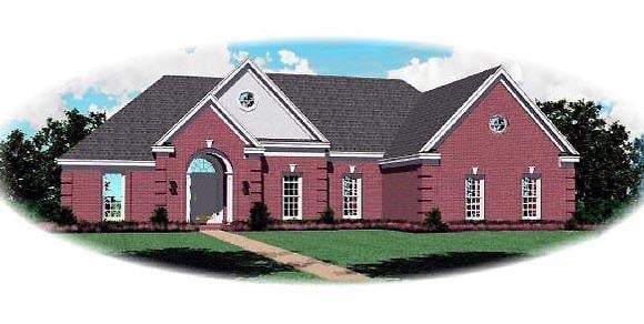 House Plan 46581 Elevation