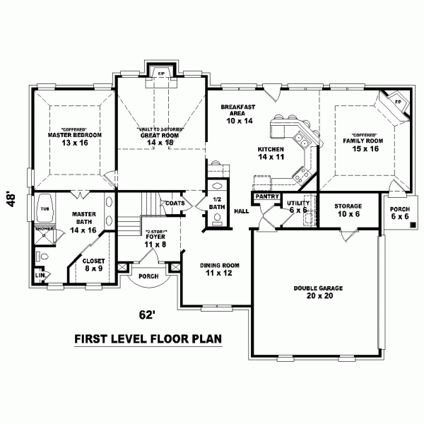 Traditional Level One of Plan 46597