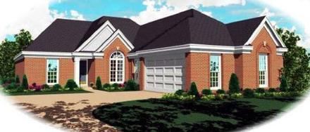 One-Story Traditional Elevation of Plan 46602