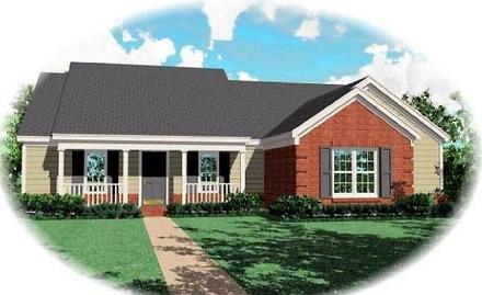 House Plan 46609 Elevation