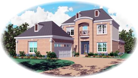 House Plan 46616 Elevation